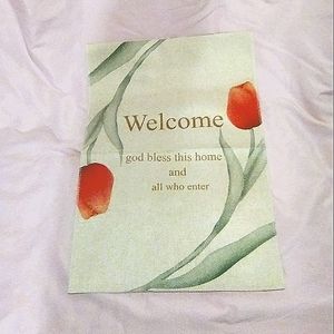 Welcome garden flag